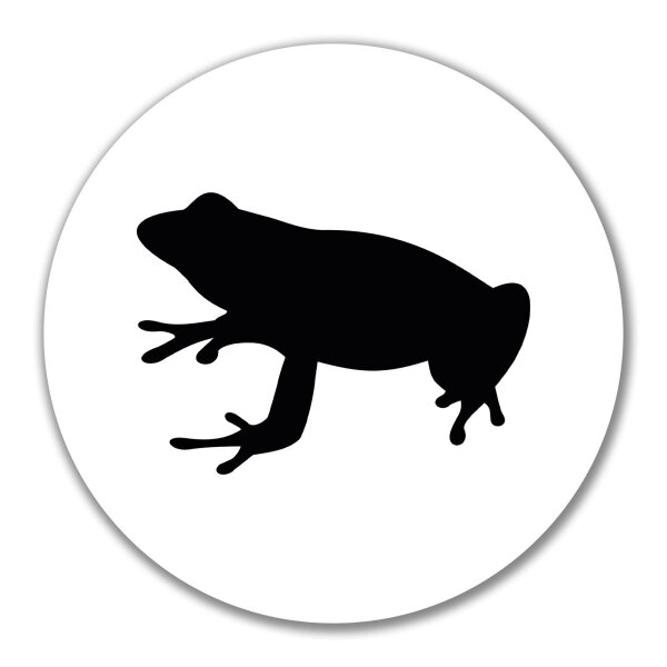 Aufkleber Frosch Kröte Silhouette 10cm Sticker