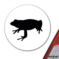 Aufkleber Frosch Kröte Silhouette 10cm Sticker