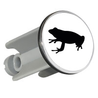 Waschbeckenstöpsel Frosch Kröte Silhouette 4cm...