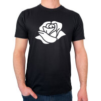 Herren T-Shirt Rose Blüte Größe S-3XL