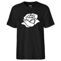 Herren T-Shirt Rose Blüte Größe S-3XL