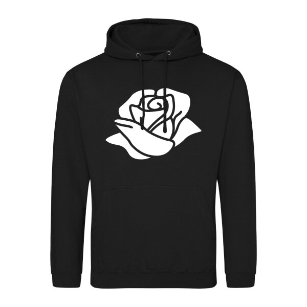 Unisex Hoodie Rose Blüte Größe S-3XL