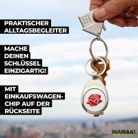 Schlüsselanhänger Rose Blüte