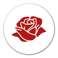 Aufkleber Rose Blüte 10cm Sticker