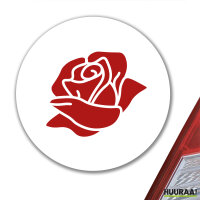 Aufkleber Rose Blüte 10cm Sticker