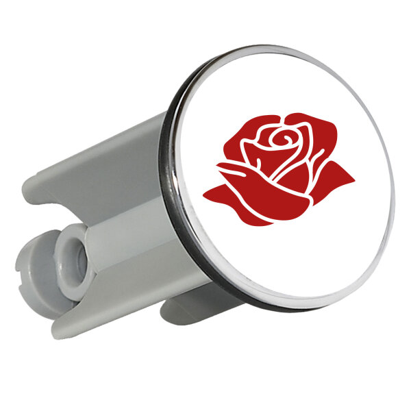 Waschbeckenstöpsel Rose Blüte 4cm Abflussstopfen