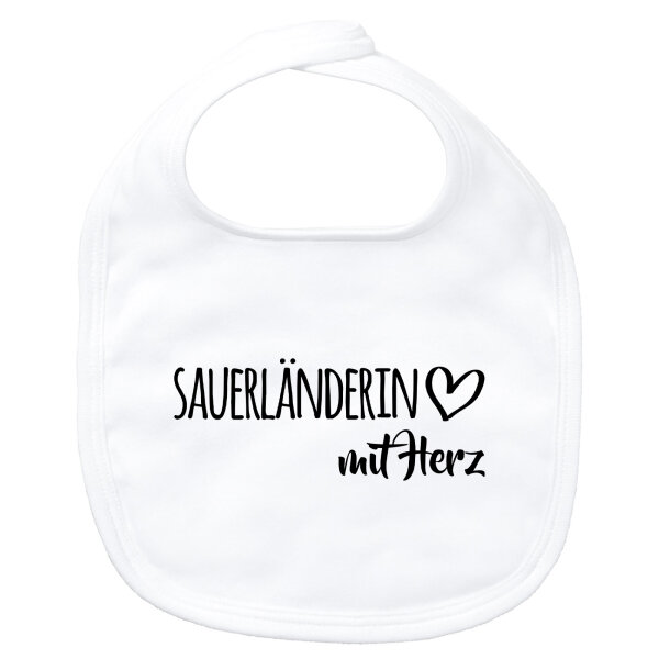 Baby Lätzchen Sauerländerin mit Herz