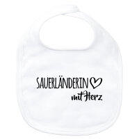 Baby Lätzchen Sauerländerin mit Herz
