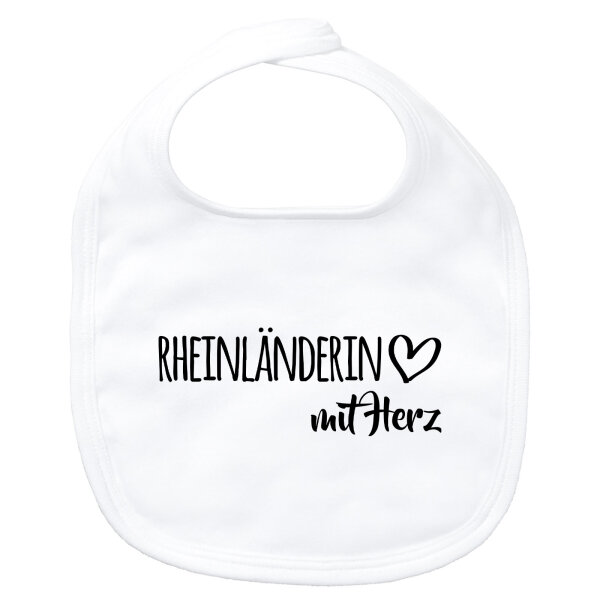 Baby Lätzchen Rheinländerin mit Herz