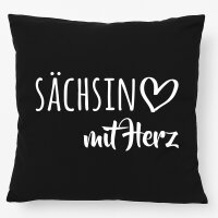 Kissen Sächsin mit Herz 40x40cm