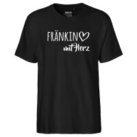 Herren T-Shirt Fränkin mit Herz Größe S-3XL