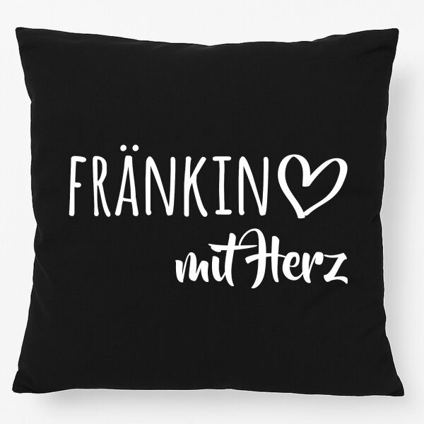 Kissen Fränkin mit Herz 40x40cm