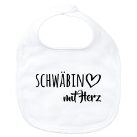 Baby Lätzchen Schwäbin mit Herz