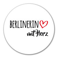 Aufkleber Berlinerin mit Herz 10cm Sticker