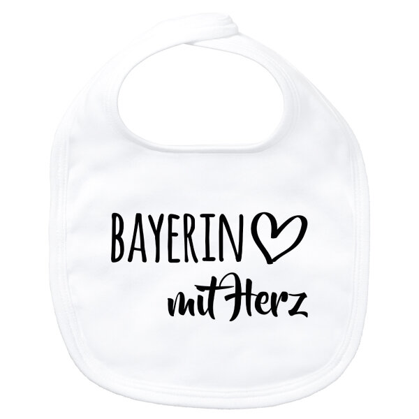 Baby Lätzchen Bayerin mit Herz Klettverschluss