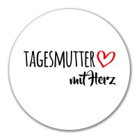 Aufkleber Tagesmutter mit Herz 10cm Sticker