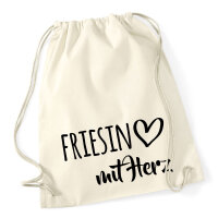 Turnbeutel Friesin mit Herz 12 Liter