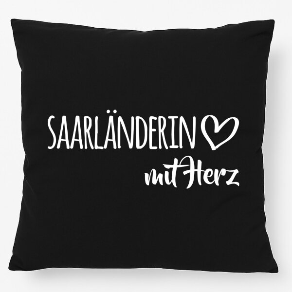 Kissen Saarländerin mit Herz 40x40cm