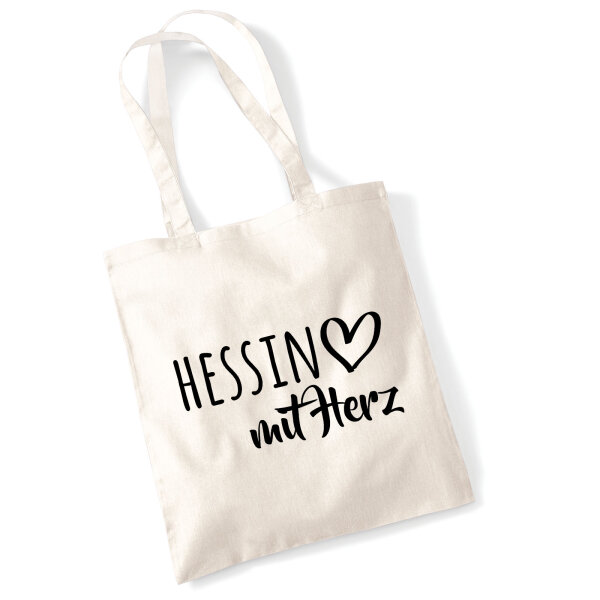 Jutebeutel Hessin mit Herz 10 Liter