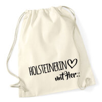 Turnbeutel Holsteinerin mit Herz 12 Liter