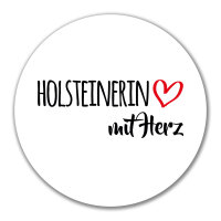 Aufkleber Holsteinerin mit Herz 10cm Sticker