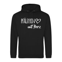 Unisex Hoodie Pfälzerin mit Herz Größe S-3XL