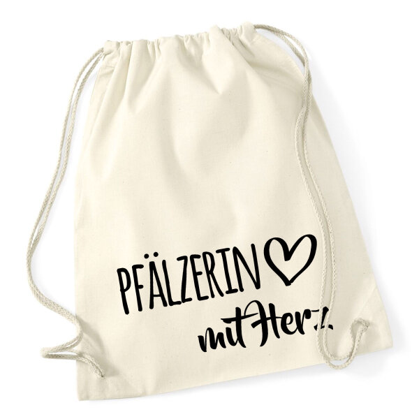 Turnbeutel Pfälzerin mit Herz 12 Liter
