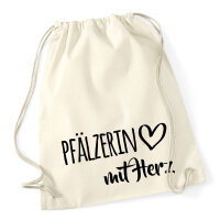 Turnbeutel Pfälzerin mit Herz 12 Liter