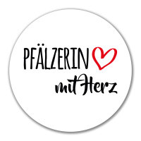 Aufkleber Pfälzerin mit Herz 10cm Sticker