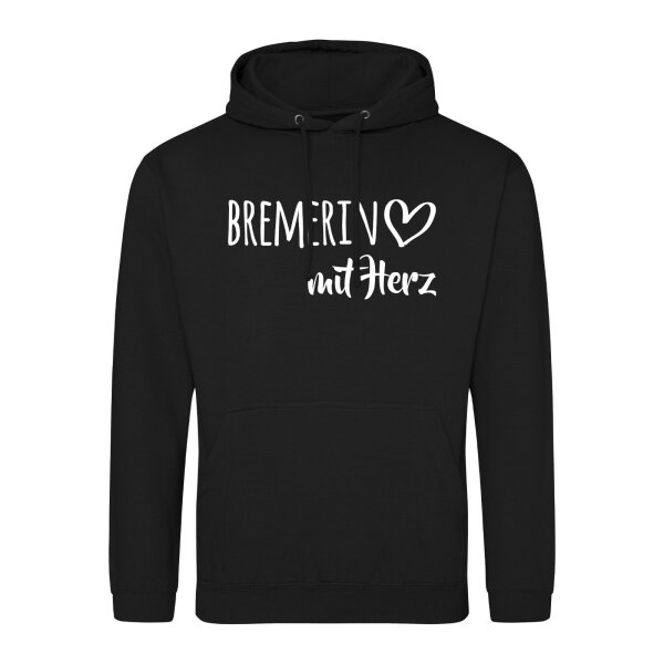 Unisex Hoodie Bremerin mit Herz Größe S-3XL
