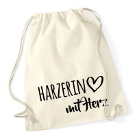 Turnbeutel Harzerin mit Herz 12 Liter