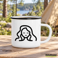 Emaille Tasse Jungfrau Sternzeichen Symbol in...