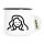 Emaille Tasse Jungfrau Sternzeichen Symbol 300ml Vintage Emaille Becher