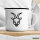 Emaille Tasse Steinbock Sternzeichen Symbol 300ml Vintage Emaille Becher
