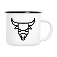 Emaille Tasse Stier Sternzeichen Symbol in...