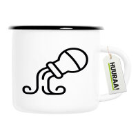 Emaille Tasse Wassermann Sternzeichen Symbol 300ml...