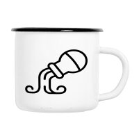 Emaille Tasse Wassermann Sternzeichen Symbol in...