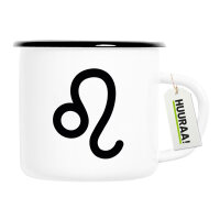 Emaille Tasse Löwe Sternzeichen Zeichen 300ml...