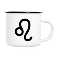 Emaille Tasse L&ouml;we Sternzeichen Zeichen in...
