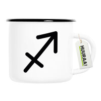 Emaille Tasse Schütze Sternzeichen Zeichen 300ml...
