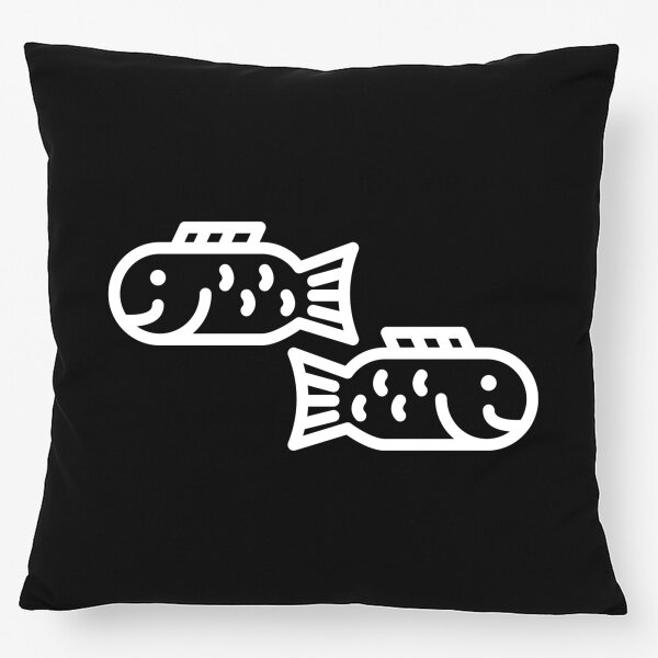 Kissen Fische Sternzeichen Symbol 40x40cm