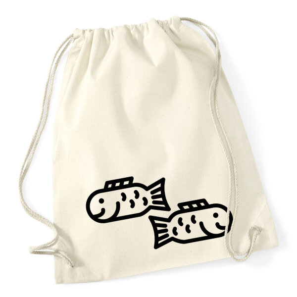 Turnbeutel Fische Sternzeichen Symbol 12 Liter