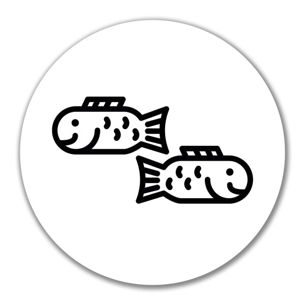Aufkleber Fische Sternzeichen Symbol 10cm Sticker