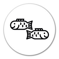Aufkleber Fische Sternzeichen Symbol 10cm Sticker