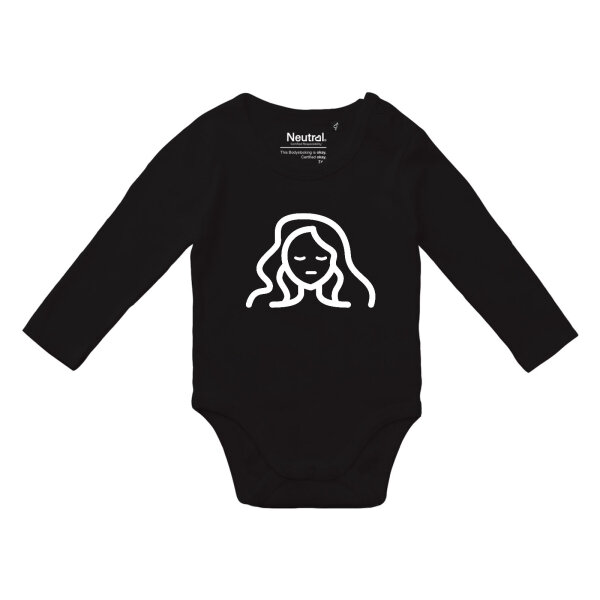 Babybody Jungfrau Sternzeichen Symbol, Bio-Baumwolle