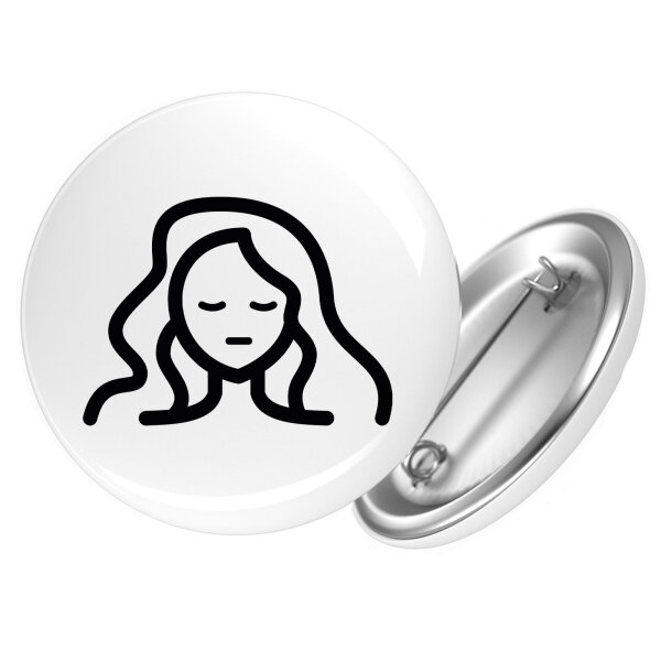 Button Jungfrau Sternzeichen Symbol