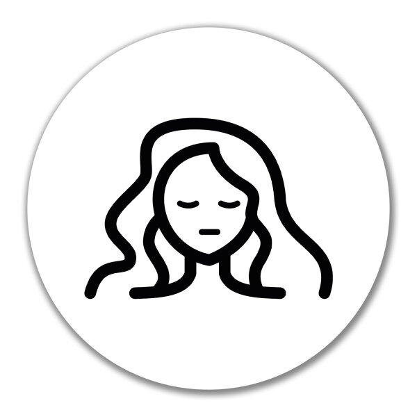 Aufkleber Jungfrau Sternzeichen Symbol 10cm Sticker