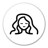 Aufkleber Jungfrau Sternzeichen Symbol 10cm Sticker