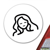 Aufkleber Jungfrau Sternzeichen Symbol 10cm Sticker