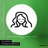 Aufkleber Jungfrau Sternzeichen Symbol 10cm Sticker